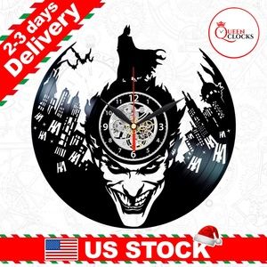 Batman Joker Clock Vinyl Decor Dark Knight Gifts